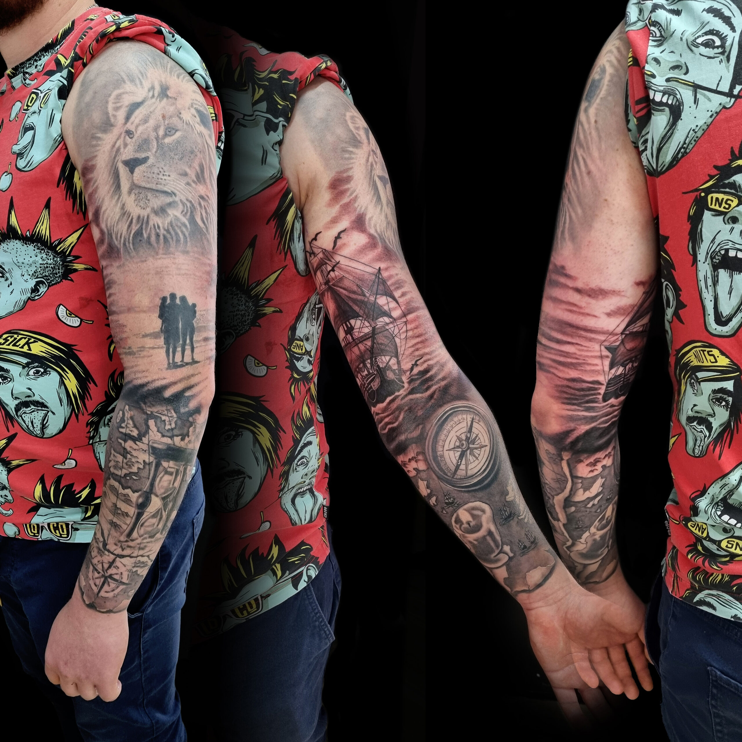 Lion family sleeve